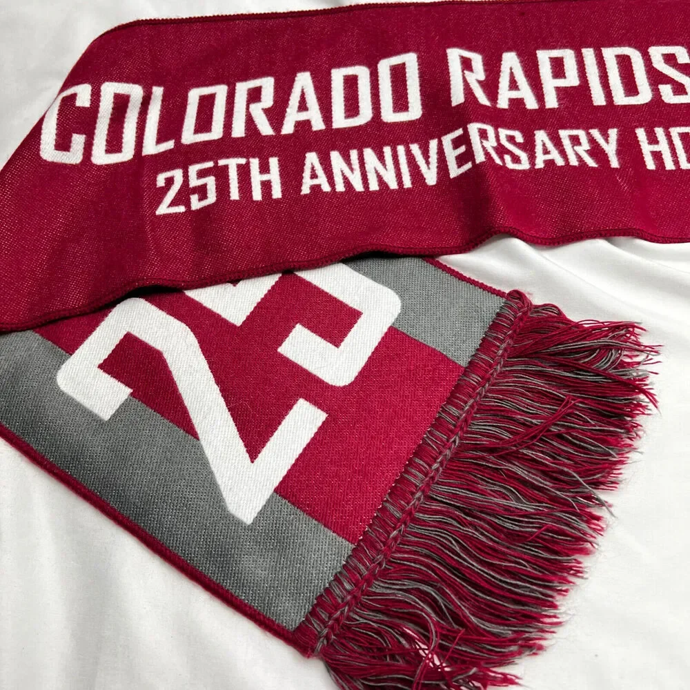 Ruffneck Colorado Rapids vs Orlando City 25th Anniversary Scarf Red Soccer MLS